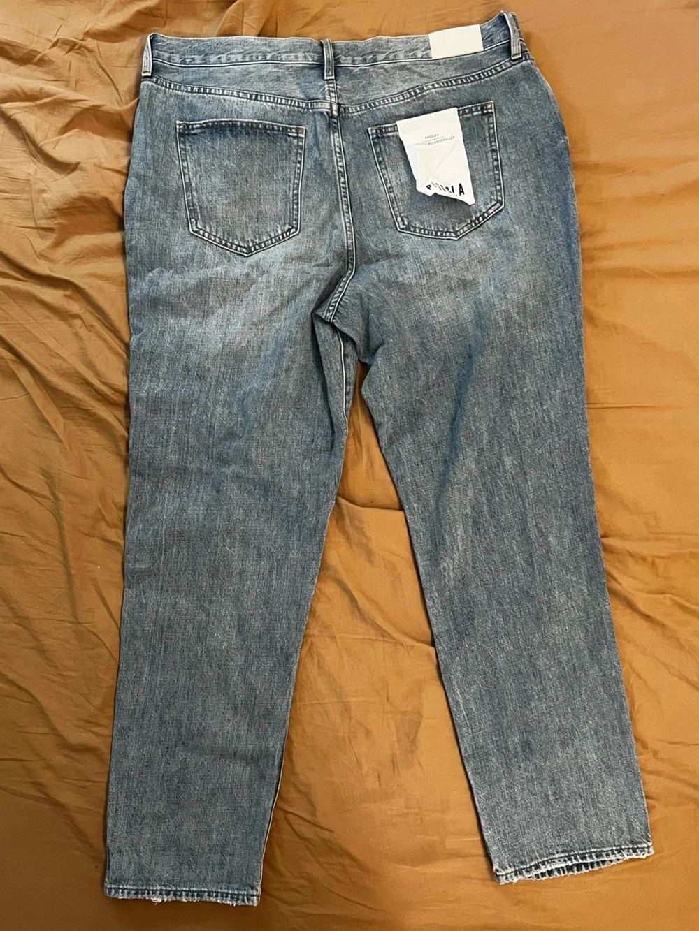 pistola Distressed Blue Straight-Leg Jeans